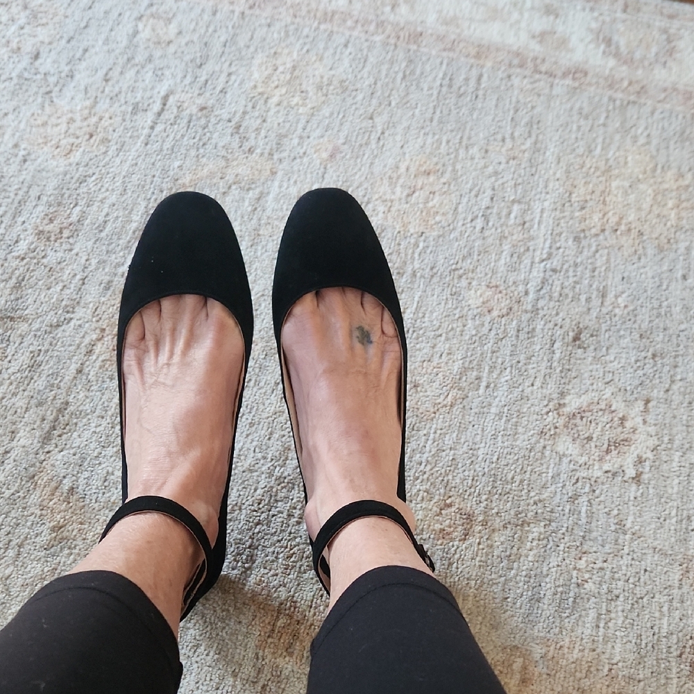 Vince Camuto Black Suede Flats